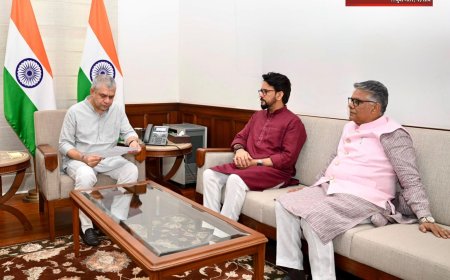 हमीरपुर और कांगड़ा के सांसदों ने हिमाचल को मांगी नई रेल लाइन , रेल मंत्री से मिले अनुराग सिंह ठाकुर व राजीव भारद्वाज