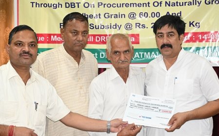 ऊना में प्राकृतिक खेती को बढ़ावा, जिला स्तरीय कार्यक्रम में विधायक ने 39 किसानों को वितरित की 25.83 लाख की एमएसपी राशि