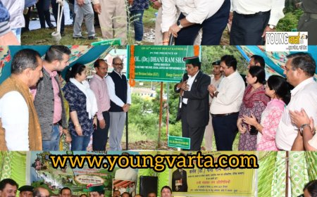 सुरक्षित पर्यावरण और पौधारोपण एक दूसरे के पूरक , 76वां मण्डल स्तरीय वन महोत्सव में बोले , डॉ. धनि राम शांडिल