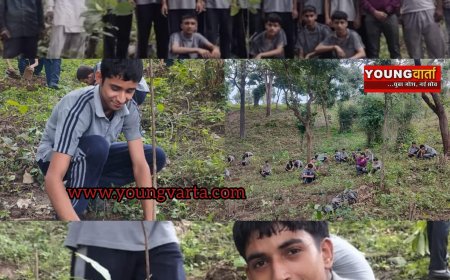 पर्यावरण संरक्षण को आगे आया शिशु विद्या निकेतन स्कूल , गौशाला के समीप किया पौधरोपण