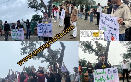 छात्रों की विभिन्न मांगों को लेकर विश्वविद्यालय में गरजा विद्यार्थी परिषद   