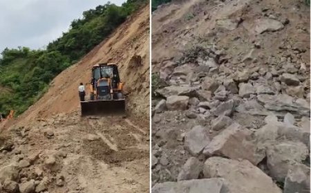 नाहन–कौलांवालाभूड़ मार्ग पर वाया सैनवाला, बरमापापड़ी के समीप भारी भूस्खलनहोने से यातायात पूरी तरह से बाधित