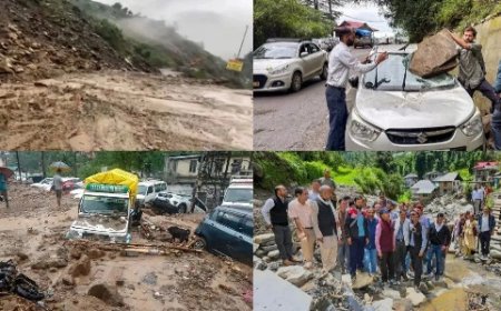 प्रदेश में भारी बारिश से जनजीवन अस्त-व्यस्त,तीन नेशनल हाईवे सहित 628 सड़कें बंद
