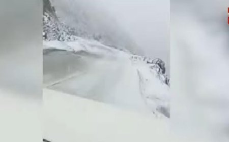 शिंकुला दर्रे में साल का पहला हिमपात, बर्फ से गुलजार हुई हिमाचल की वादियां......