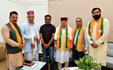 भाजपा राष्ट्रीय अध्यक्ष नड्डा से मिली प्रदेश पदाधिकारी,संगठनात्मक विषयों पर हुई चर्चा