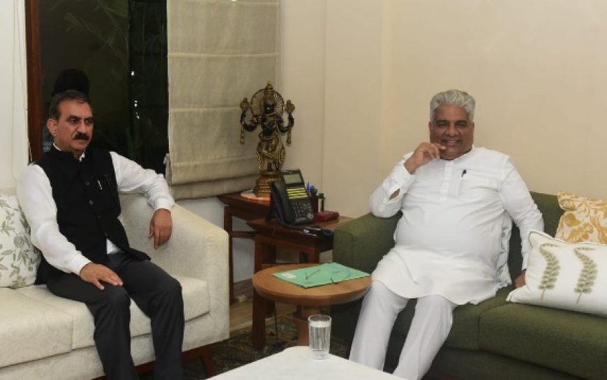 मुख्यमंत्री ने केंद्रीय पर्यावरण, वन एवं जलवायु परिवर्तन मंत्री से की भेंट