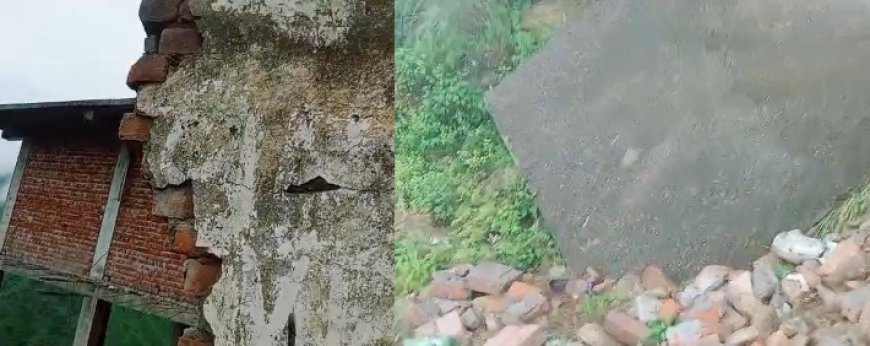 बड़ा हादसा टला : संगड़ाह के राईचा में केवल 2 दीवारों पर टिकी जर्जर वर्षा शालिका रात को ध्वस्त