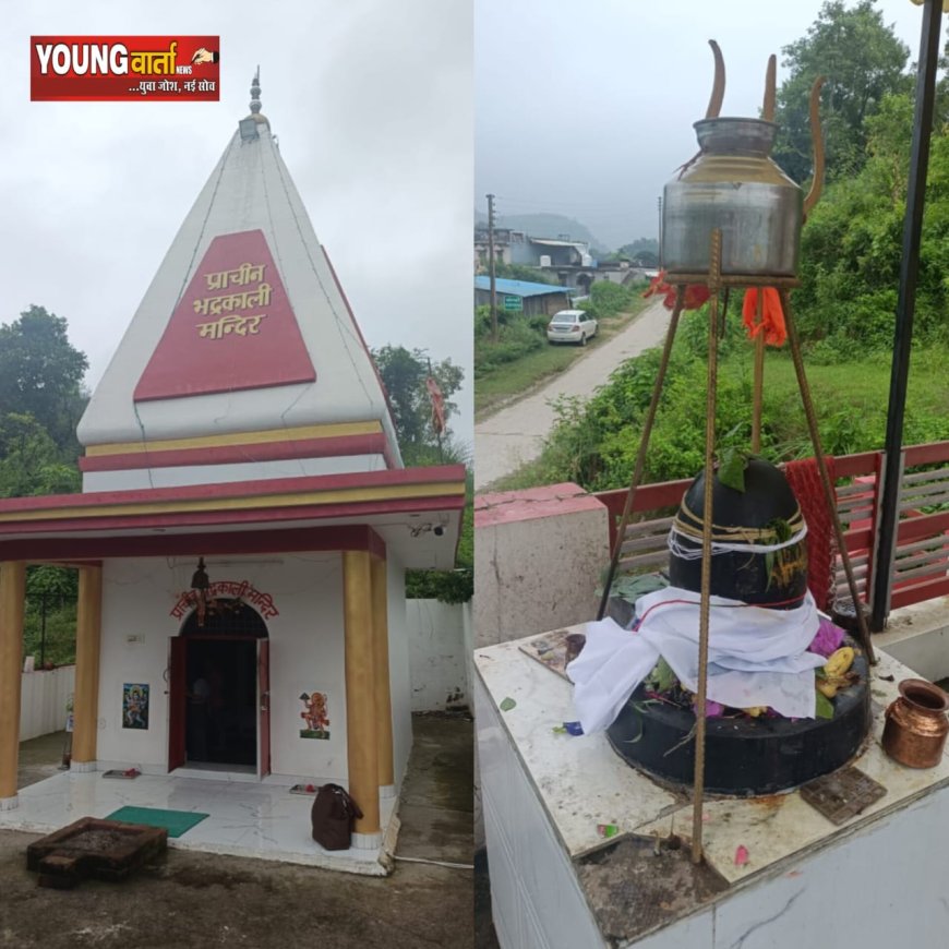श्रद्धालुओं की मनोकामनाऐं पूरी करते हैं माता भद्रकाली मंदिर में विराजमान नर्मदेश्वर शिवलिंग