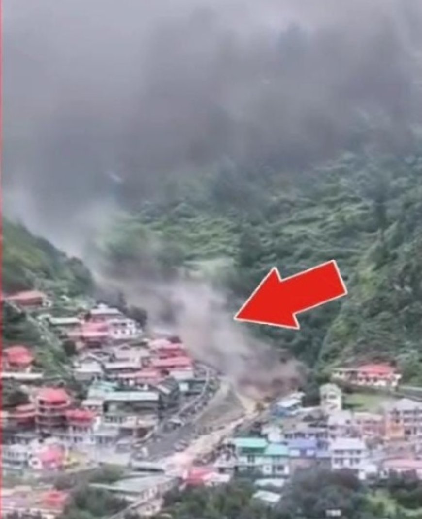 धराली में बादल फटने से भारी तबाही , सैलाब से हाहाकार , चार की मौत , कई लोग मलबे में दबे  , सरकार ने केंद्र से दो एमआई और एक चिनूक हेलिकॉप्टर मांगा