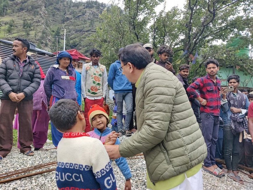 ग्राउंड जीरो पर पहुंचे सीएम , आपदा पीड़ितों को देखकर भावुक हुए मुख्यमंत्री पुष्कर सिंह धामी