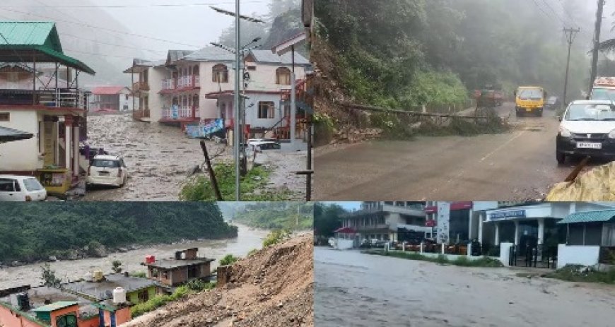 प्रदेश में लगातार हो रही बारिश से जनजीवन अस्त-व्यस्त,प्रदेश की सड़कें व ट्रांसफार्मर ठप