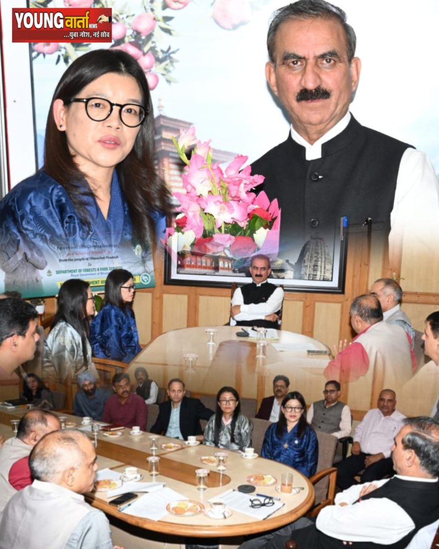 भूटान की धरती पर लहलायेंगे हिमाचली फल , मुख्यमंत्री ने भूटान सरकार को भेंट किए 5000 से अधिक चिलगोजा के पौधे