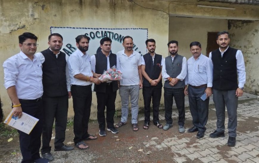 शिलाई बार एसोसिएशन की बैठक दिग्विजय सिंह ठाकुर चेयरमैन ट्रिब्यूनल कमेटी की अध्यक्षता में संपन्न 