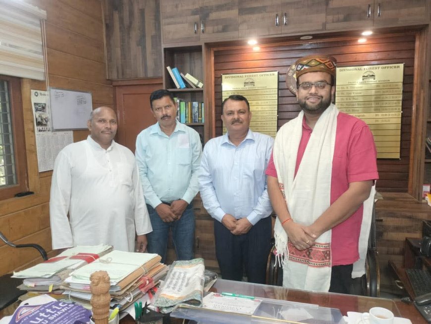 ग्राम पंचायत कोटड़ी व्यास ने डीएफओ ऐश्वर्या राज को दी नये कार्यकाल के लिए शुभकामनाएं