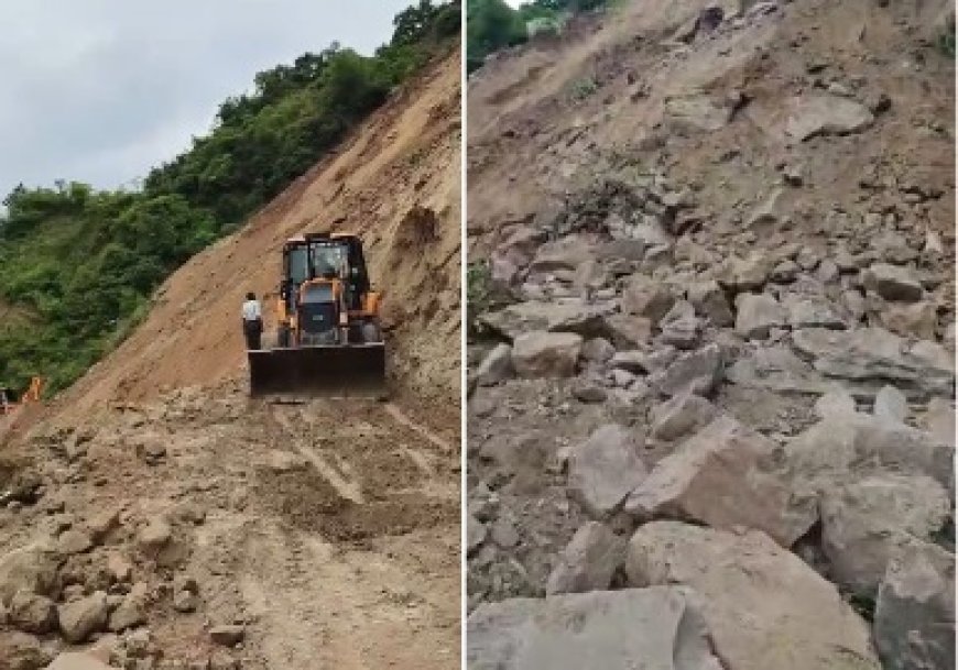 नाहन–कौलांवालाभूड़ मार्ग पर वाया सैनवाला, बरमापापड़ी के समीप भारी भूस्खलनहोने से यातायात पूरी तरह से बाधित