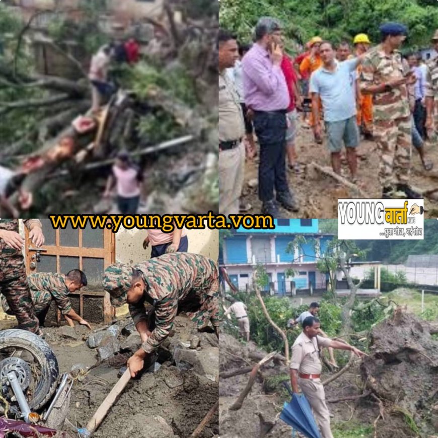 उत्तराखंड में फिर आई जल प्रलय , मलबे में दफन बाजार, पलभर में उजड़ गए थराली में आशियाने 