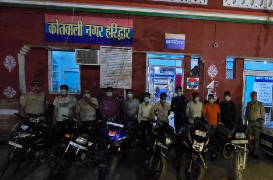 ड्रंक एंड ड्राईव मामले में नगर कोतवाली पुलिस ने 11 वाहन किए सीज