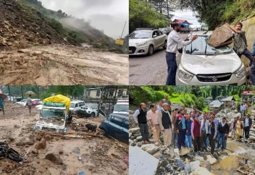 प्रदेश में भारी बारिश से जनजीवन अस्त-व्यस्त,तीन नेशनल हाईवे सहित 628 सड़कें बंद  