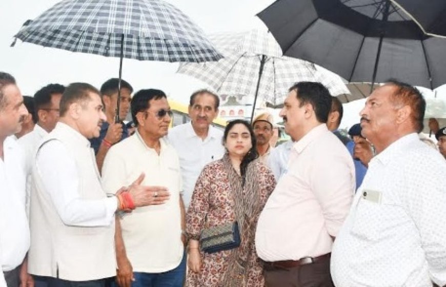 मंत्रिमंडलीय उप समिति के अध्यक्ष ने बीबीएन क्षेत्र में विभिन्न स्थानों का किया निरीक्षण