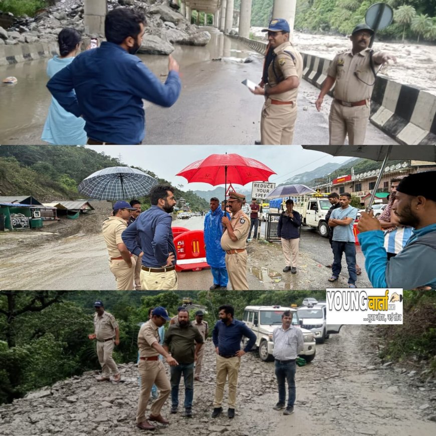 एडीसी ने मंडी से कुल्लू फोरलेन पर प्रभावित क्षेत्रों में लिया नुकसान का जायजा , विभाग को सड़क बहाली के दिए निर्देश 
