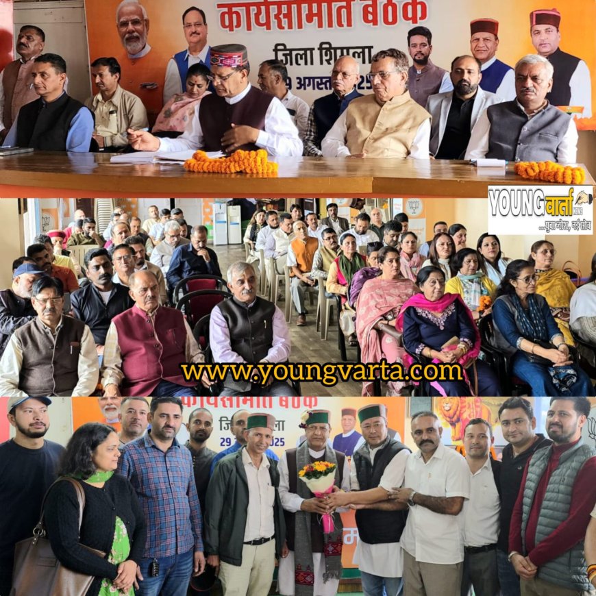 भाजपा सेवा पखवाड़े के रूप में मनाएगी पीएम मोदी का जन्म दिन , शिमला जिला भाजपा की बैठक में बिंदल ने दिए दिशा निर्देश