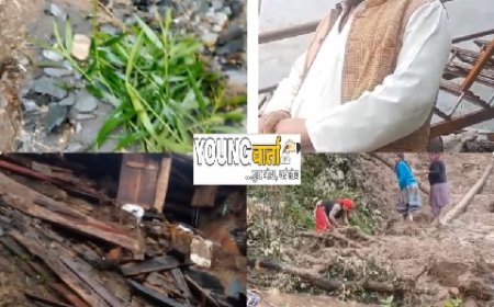 संगड़ाह में बारिश से जनजीवन अस्त-व्यस्त,चौरस में एक महिला की मौत तो भराड़ी व रणफुआ में मकान जमींदोज 