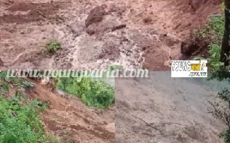 शिलाई के टटियाणा के चियाली में फटा बादल, कई बीघा जमीन हुई बर्बाद