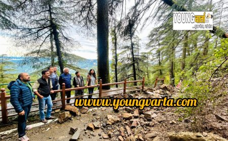 भाजपा संजौली मंडल पहुंचे रामचंद्र , लिया नुकसान का जायजा