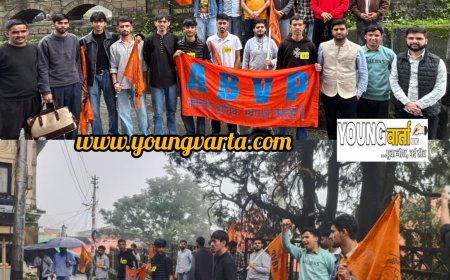 पंजाब विश्वविद्यालय में छात्र संघ चुनाव में ऐतिहासिक जीत की खुशी में अखिल भारतीय विद्यार्थी परिषद ने मनाया जश्न