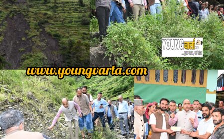 सराज पहुंच आपदा प्रभावितों के बीच पहुंचे नेता प्रतिपक्ष जयराम ठाकुर , पड़ितों को बांटी राहत सामग्री