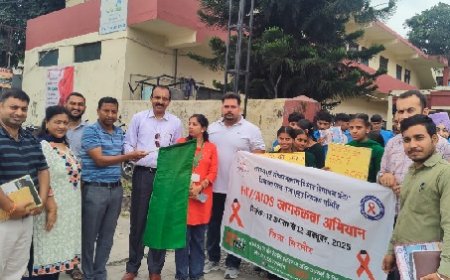 केयर संस्था पांवटा साहिब ने सरकारी ओधोगिक प्रशिक्षण संस्थान में  HIV /AIDS जागरूकता अभियान के अंतर्गत निकाली रैली