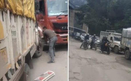 कंडाघाट में पिकअप और ट्रक के बीच जोरदार भिड़ंत,हादसे में कोई जानी नुकसान नहीं