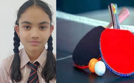ओपन टेबल टेनिस चैंपियनशिप में करियर एकेडमी स्कूल नाहन की होनहार छात्रा नव्या का शानदार प्रदर्शन