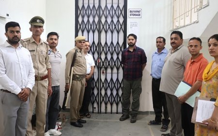 जिला निर्वाचन अधिकारी ने त्रैमासिक ईवीएम व वीवीपैट भंडार कक्ष का किया निरीक्षण