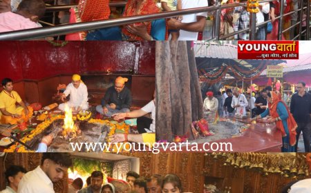 प्रसिद्ध सिद्ध पीठ श्री महामाया बाला सुंदरी मंदिर त्रिलोकपुर में पहले नवरात्र को 18 हजार भक्तों ने नवाया शीश 