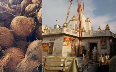 नवरात्र मेले के दौरान सुरक्षा कारणों से मंदिर प्रशासन व न्यास द्वारा नारियल चढ़ाने पर लगाया पूर्ण प्रतिबंध  