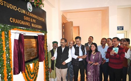 अत्याधुनिक प्रशिक्षण को नई दिशा प्रदान करेगा स्टूडियो-कम-लर्निंग सेंटर : अनिरुद्ध सिंह 