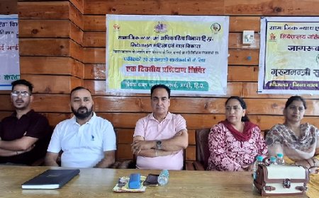 जिला बाल संरक्षण इकाई ने गोहर में लगाया प्रशिक्षण शिविर 