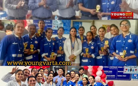 विश्व हृदय दिवस पर माता पद्मावती कॉलेज ऑफ नर्सिंग की छात्राओं ने चलाया जागरूकता कार्यक्रम 