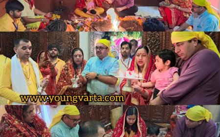 उपायुक्त प्रियंका वर्मा ने माता बालासुन्दरी मंदिर में परिवार सहित किया हवन यज्ञ और कंजिका पूजन