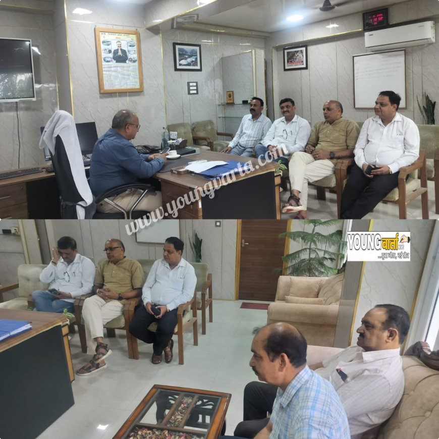 पेयजल समस्या को लेकर भाजपा नेताओं ने अधीक्षण अभियंता से की मुलाकात