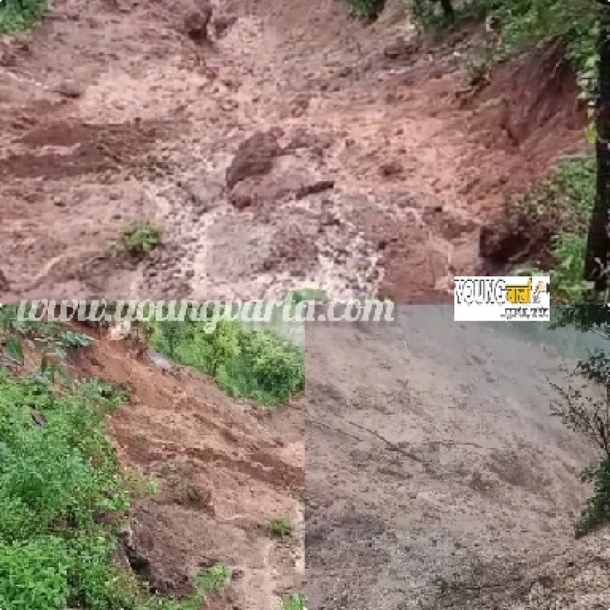 शिलाई के टटियाणा के चियाली में फटा बादल, कई बीघा जमीन हुई बर्बाद