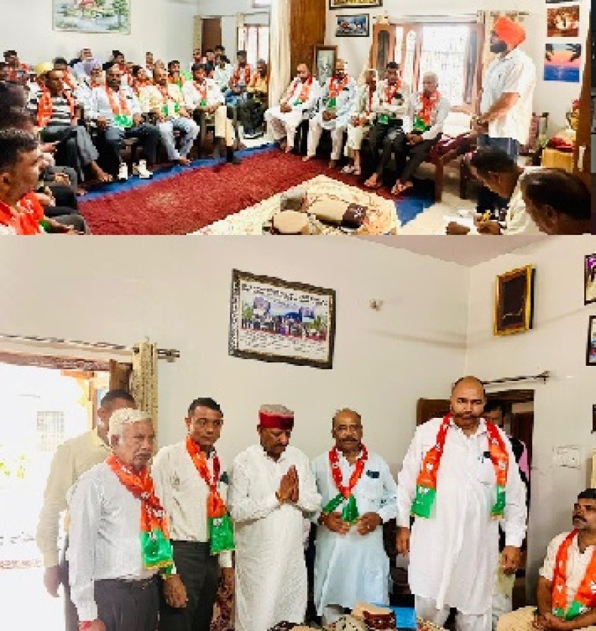भाजपा की पांवटा साहिब के पुरूवाला और ग्राम केंद्र पातलियो के 10 बूथो की संयुक्त बैठक का आयोजन
