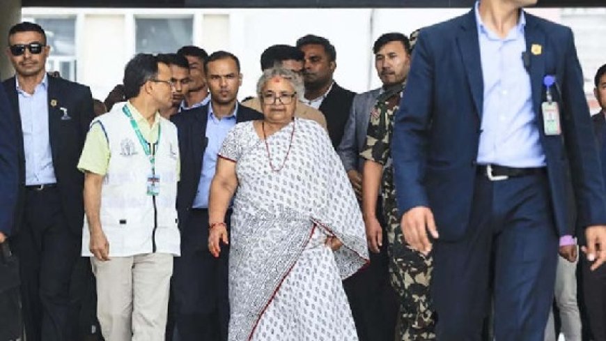 नेपाल की नव नियुक्त अंतरिम प्रधानमंत्री सुशीला कार्की ने पदभार किया ग्रहण