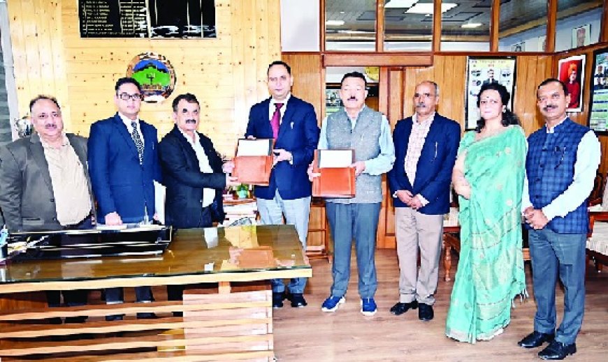 प्रदेश विश्वविद्यालय और पर्यटन विकास निगम लिमिटेड शिमला के बीच एक समझौता ज्ञापन हस्ताक्षर