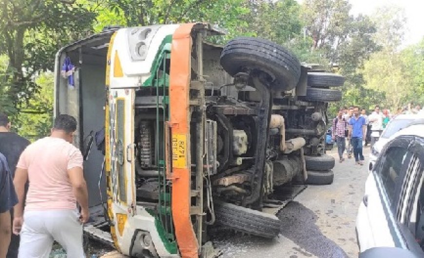 कांगड़ा के डाडासीबा में एचआरटीसी बस दुर्घटनाग्रस्त, हादसे में 35 यात्री घायल