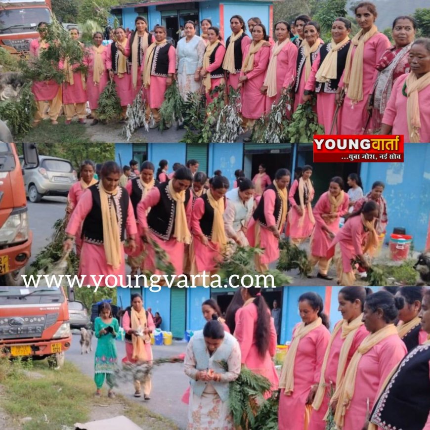 मशोबरा ब्लॉक अंतिम छोर की ग्राम पंचायत पीरन की महिलाओं ने सफाई करके पेश की अनूठी मिसाल