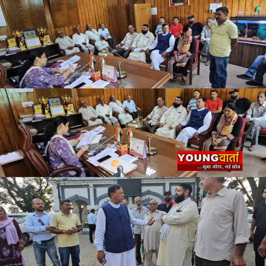 जन समस्याओं को लेकर गंभीर नहीं सरकार और प्रशासन , राजीव बिंदल की अगुवाई में डीसी से मिले लोग 