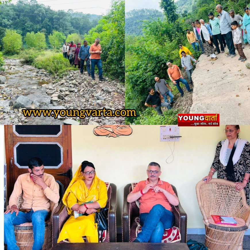 नाहन में विकास कार्यों को दी जा रही गति , विधायक अजय सोलंकी ने  सेन की सैर के तालों में सुनी जनता की समस्याएं 