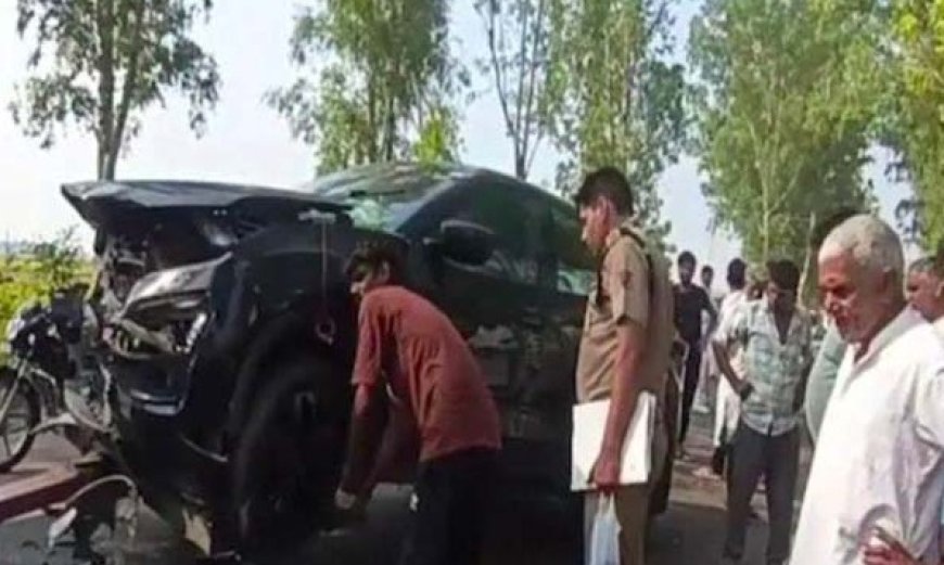 कुरुक्षेत्र कैथल रोड पर तेज रफ्तार टाटा हैरिया और स्विफ्ट कार के बीच जोरदार टक्कर,हादसे में कार सवार पांच लोगों की मौत